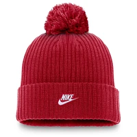 Men's Nike Red Minnesota Twins Cooperstown Collection Patch Cuffed Knit Hat with Pom