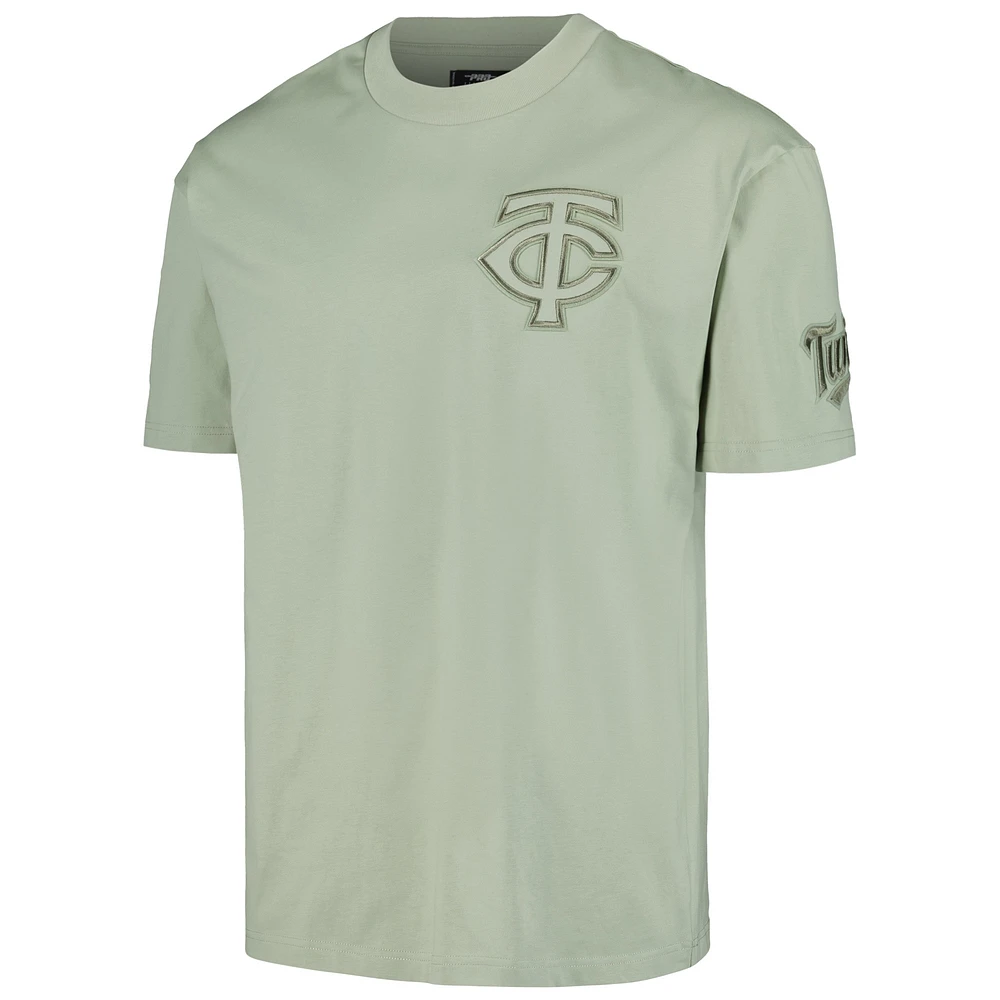 Men's Pro Standard Mint Minnesota Twins Neutral CJ Dropped Shoulders T-Shirt