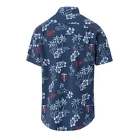 Men's Reyn Spooner Navy Minnesota Twins Kekai Button-Down Shirt