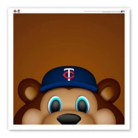 Minnesota Twins 12" x 12" T.C. Bear Poster Print