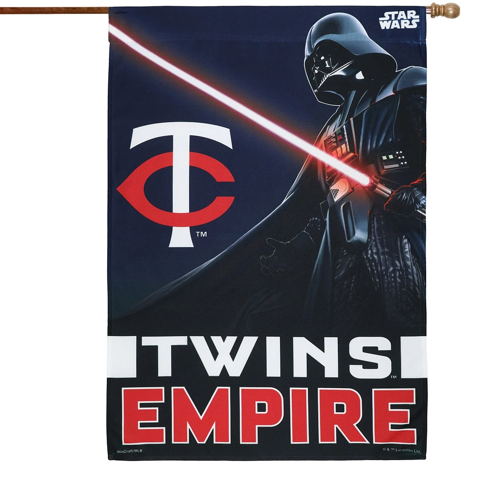 WinCraft Minnesota Twins 71,1 x 101,6 cm Bannière verticale simple face Star Wars Empire