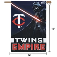 WinCraft Minnesota Twins 71,1 x 101,6 cm Bannière verticale simple face Star Wars Empire
