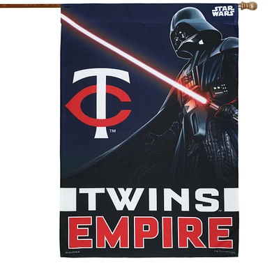 WinCraft Minnesota Twins 71,1 x 101,6 cm Bannière verticale simple face Star Wars Empire