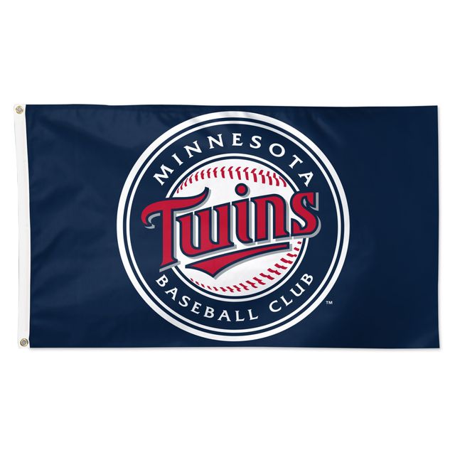 WinCraft Minnesota Twins 3' x 5' Logo principal simple face - Drapeau