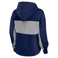 Women's Fanatics Navy Minnesota Twins Filled Stat Sheet Pullover Hoodie