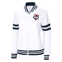 Women's G-III 4Her by Carl Banks White Minnesota Twins Pre-Game - Full-Zip Track Jacket