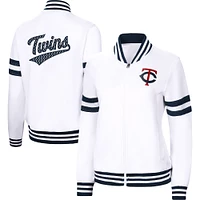 Women's G-III 4Her by Carl Banks White Minnesota Twins Pre-Game - Full-Zip Track Jacket