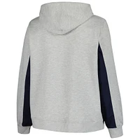 Women's Profile Heather Gray Minnesota Twins Plus Pullover Hoodie