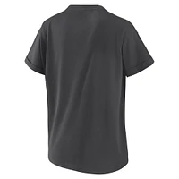 Women's WEAR by Erin Andrews Charcoal Minnesota Twins Domestic Box Color Boyfriend T-Shirt