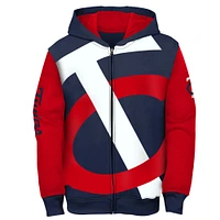 Youth Fanatics Navy/Red Minnesota Twins Postcard Full-Zip Hoodie Jacket