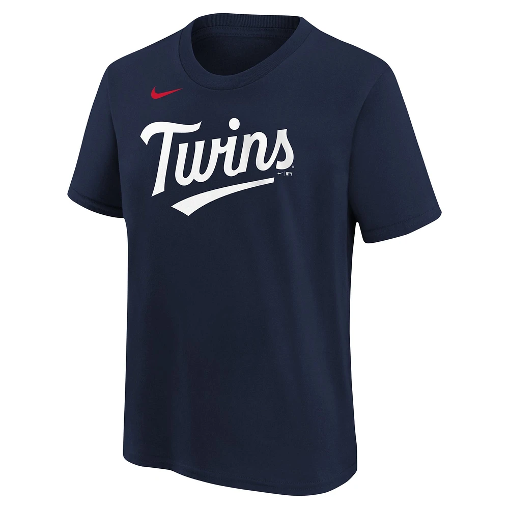 Youth Nike Edouard Julien Navy Minnesota Twins Name & Number T-Shirt