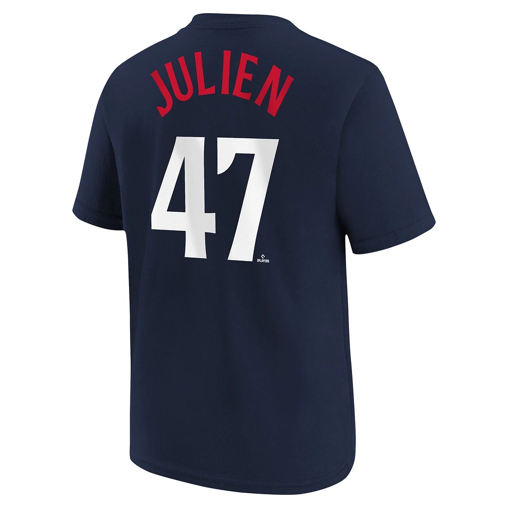 Youth Nike Edouard Julien Navy Minnesota Twins Name & Number T-Shirt