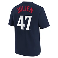 Youth Nike Edouard Julien Navy Minnesota Twins Name & Number T-Shirt