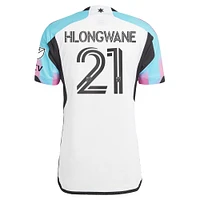 adidas Bongokuhle Hlongwane Blanc Minnesota United FC 2023 The Northern Lights Kit Authentique Maillot