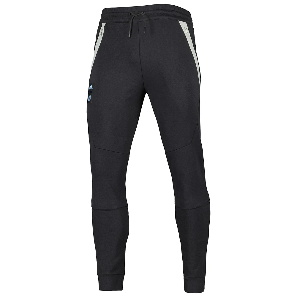 Men's adidas Charcoal Minnesota United FC 2023 Player Club Travel Pants