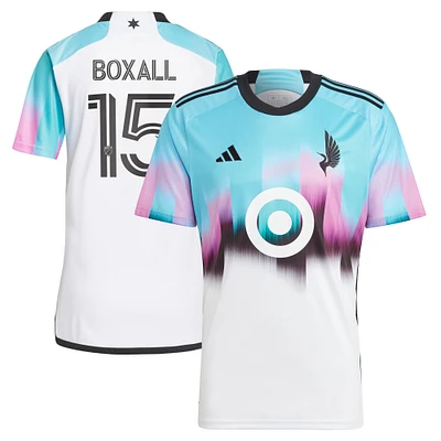 Men's adidas Michael Boxall White Minnesota United FC 2023 The Northern Lights Kit Replica Jersey