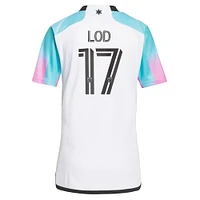 adidas Robin Lod Blanc Minnesota United FC 2023 The Northern Lights Kit Réplique Maillot