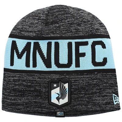 Bonnet New Era noir Minnesota United FC 2025 Kickoff pour homme