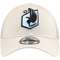 Men's New Era Tan Minnesota United FC Game Day 9TWENTY Adjustable Trucker Hat
