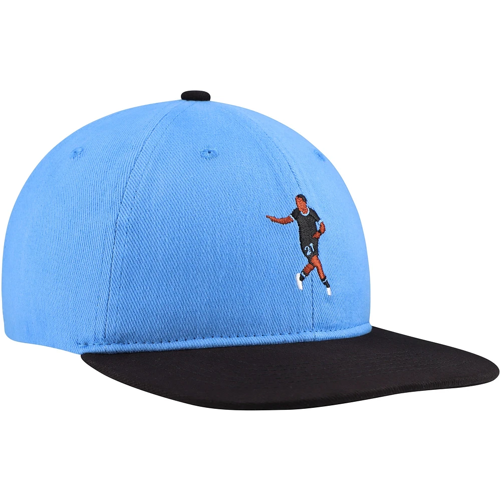Casquette réglable unisexe Bongokuhle Hlongwane bleu clair Minnesota United FC Player