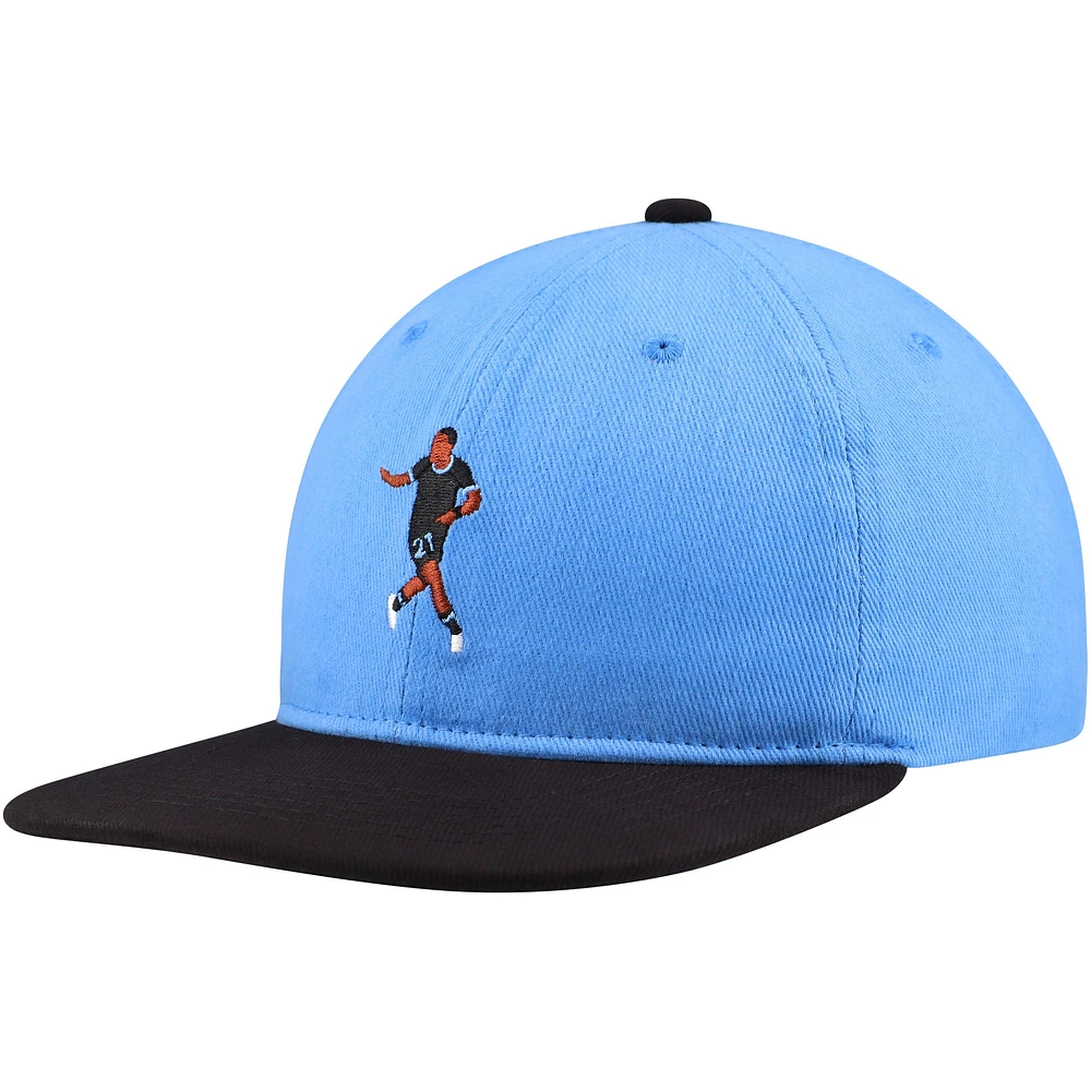 Casquette réglable unisexe Bongokuhle Hlongwane bleu clair Minnesota United FC Player
