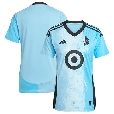 Maillot réplique adidas bleu Minnesota United FC 2025 CONVERGENCE pour femme