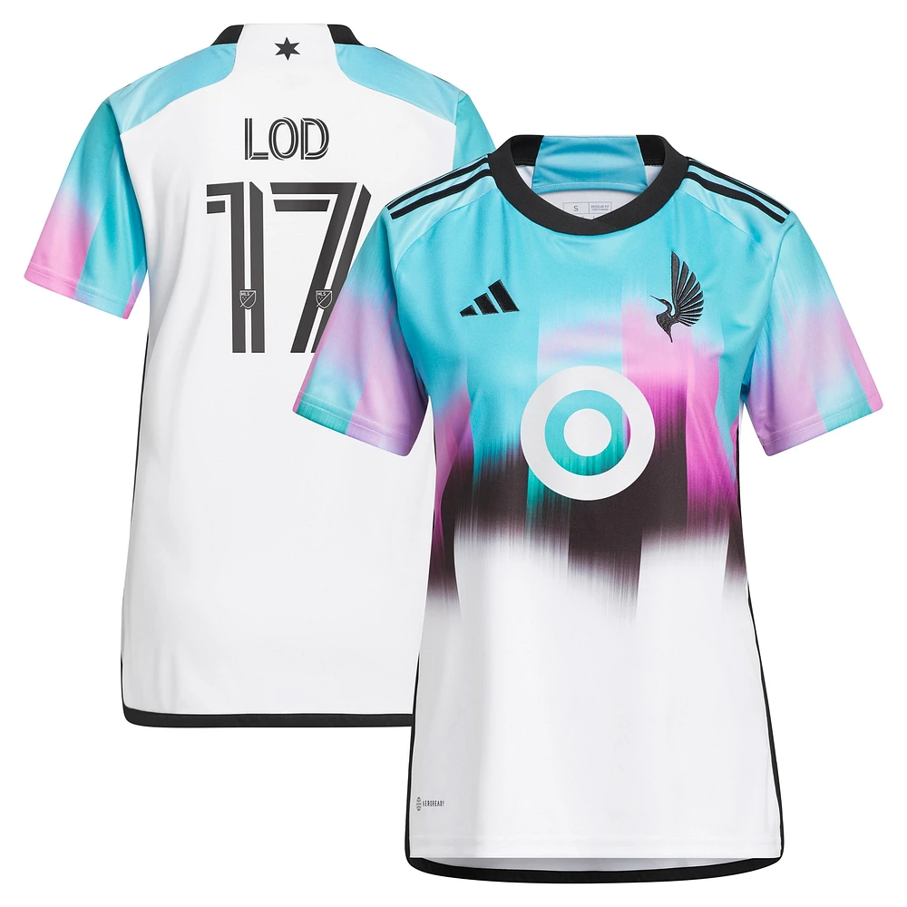 Réplique de maillot adidas Robin Lod pour femme Minnesota United FC 2023 The Northern Lights Kit