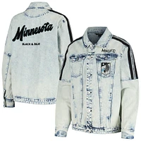 Women's The Wild Collective Blue Minnesota United FC Denim Button-Up Jacket