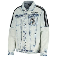 Women's The Wild Collective Blue Minnesota United FC Denim Button-Up Jacket