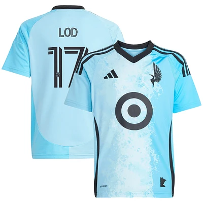Maillot de joueur réplique adidas Robin Lod bleu Minnesota United FC 2025 CONVERGENCE pour jeune