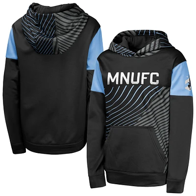 Sweat à capuche imbattable Minnesota United FC noir pour jeunes
