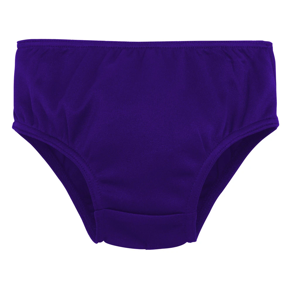 Girls Toddler Purple Minnesota Vikings Cheer Captain Dress with Bloomers