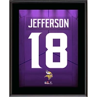 Justin Jefferson Minnesota Vikings 10.5" x 13" Jersey Number Sublimated Player Plaque