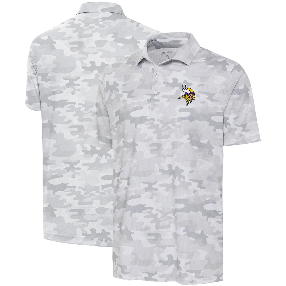 Polo Antigua blanc Minnesota Vikings Collide pour hommes