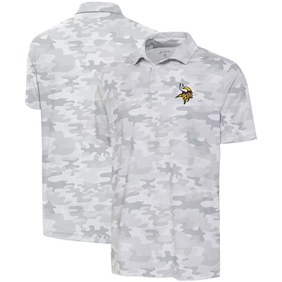 Polo Antigua blanc Minnesota Vikings Collide pour hommes