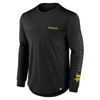 Men's Fanatics Black Minnesota Vikings Blackout Long Sleeve T-Shirt