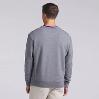 Men's Fanatics  Heather Gray Minnesota Vikings Loop Terry Pullover Sweatshirt