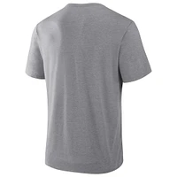Men's Fanatics Heather Gray Minnesota Vikings Pass Rush Tri-Blend T-Shirt