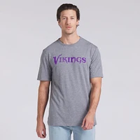 Men's Fanatics Heather Gray Minnesota Vikings Pass Rush Tri-Blend T-Shirt