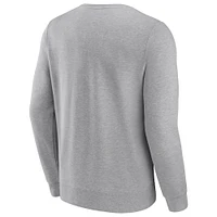 Men's Fanatics Heathered Gray Minnesota Vikings Playability Pullover Sweatshirt
