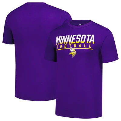 T-shirt violet Fanatics pour hommes Minnesota Vikings Blocked