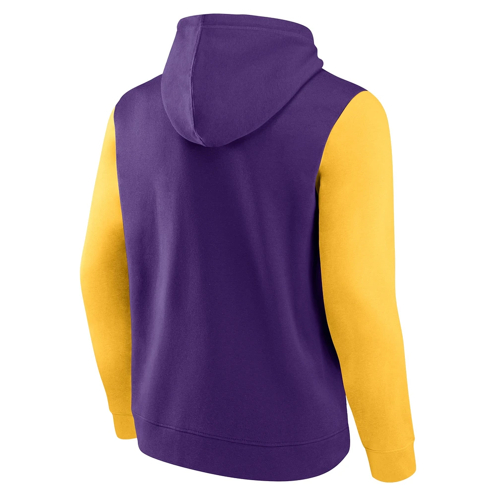 Men's Fanatics Purple Minnesota Vikings Extra Point Pullover Hoodie