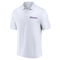 Men's Fanatics Minnesota Vikings Lockup Two-Pack Polo Set