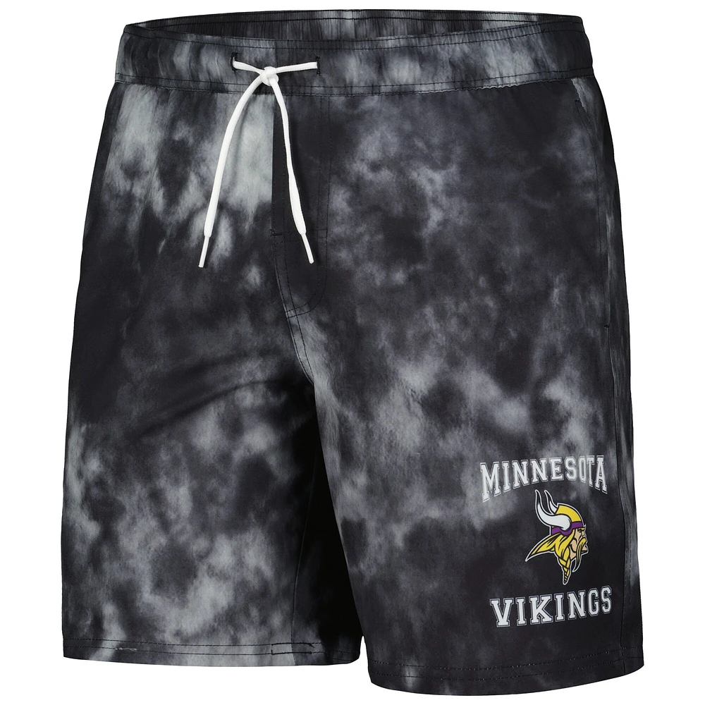 Men's G-III Sports by Carl Banks  Black Minnesota Vikings Change Up Volley Swim Trunks