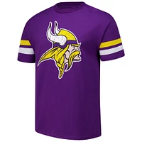 Men's Majestic Threads J.J. McCarthy Purple Minnesota Vikings Name & Number Oversized Fit T-Shirt
