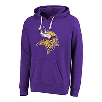 Majestic Threads pour hommes Justin Jefferson Violet Minnesota Vikings Nom et numéro Tri-Blend Pull à capuche
