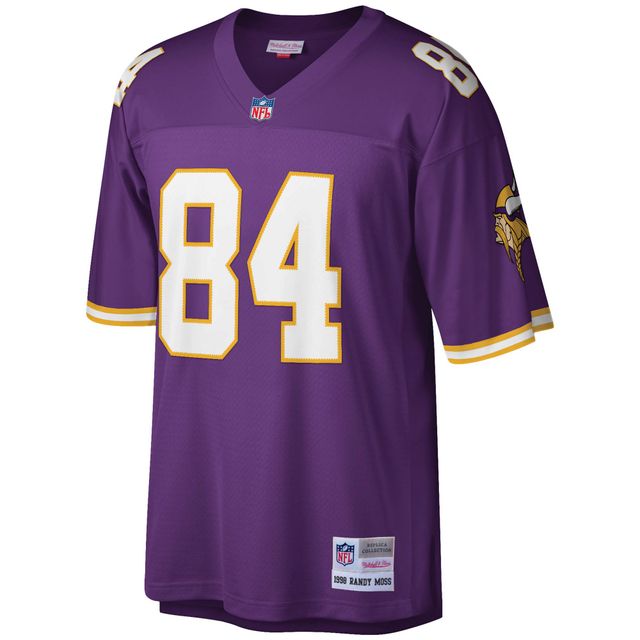 Maillot réplique Mitchell & Ness Randy Moss violet Minnesota Vikings Legacy pour hommes