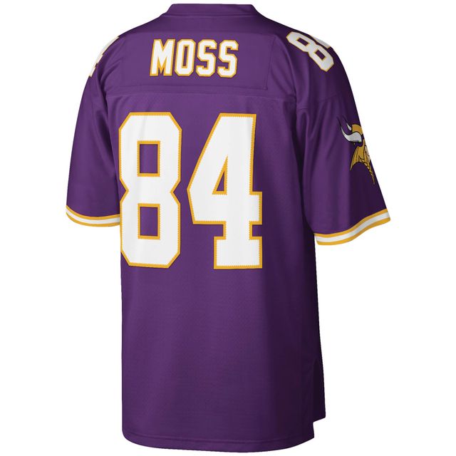 Maillot réplique Mitchell & Ness Randy Moss violet Minnesota Vikings Legacy pour hommes