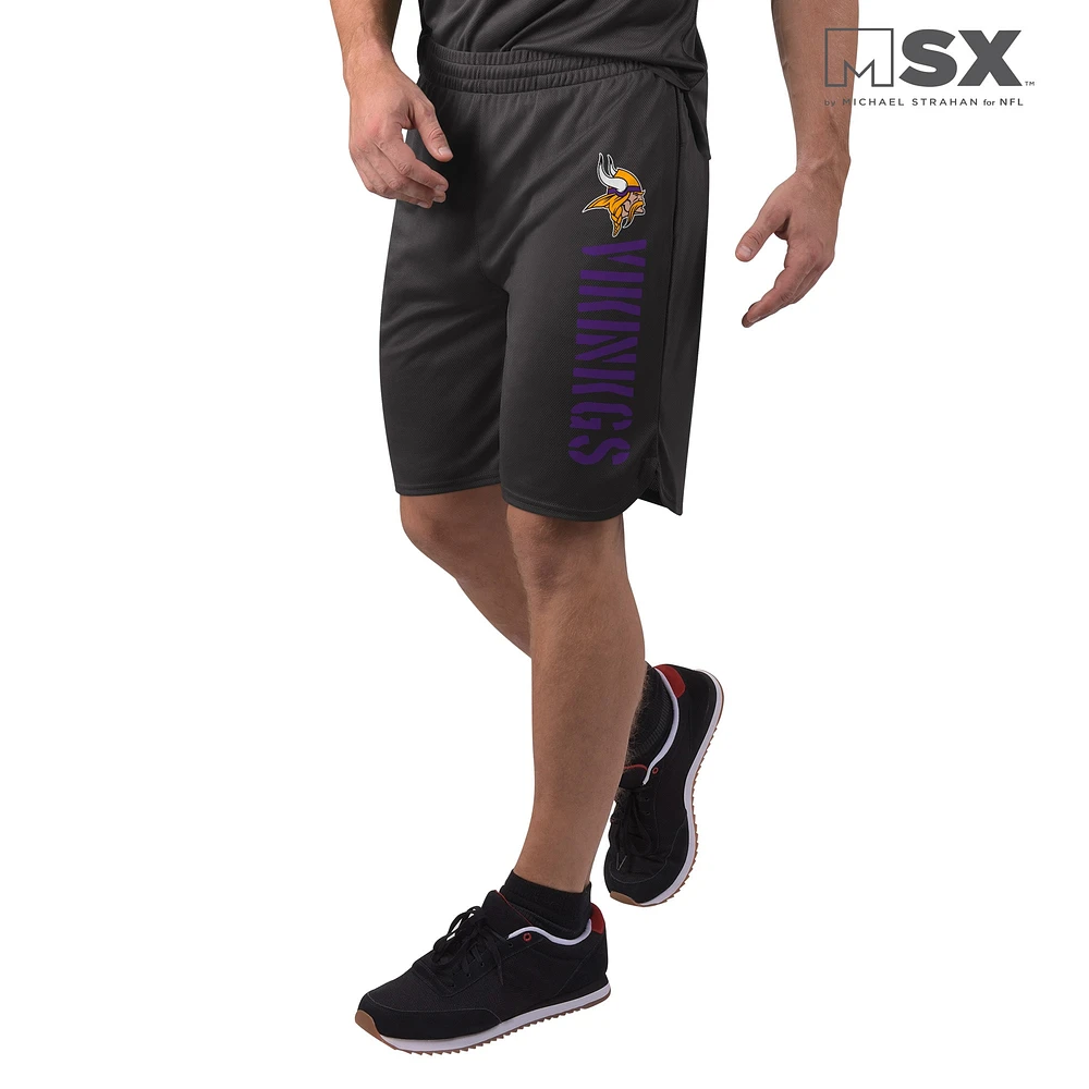 Men's MSX by Michael Strahan Black Minnesota Vikings Training Shorts