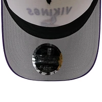 Men's New Era Cream/Purple Minnesota Vikings 2025 NFL Draft 9FORTY M-Crown A-Frame Adjustable Hat